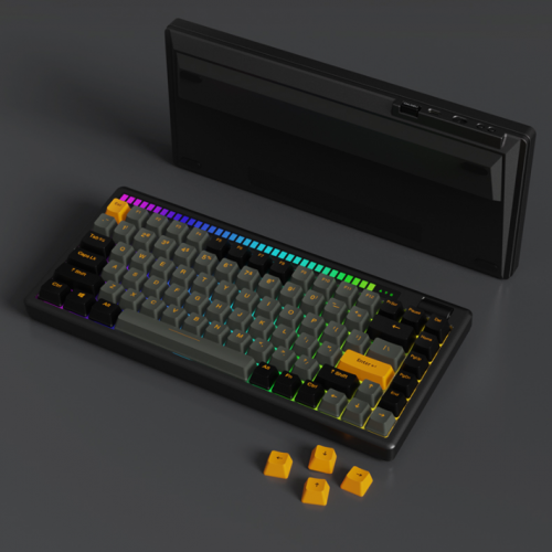 Official Dareu A84 Pro Mechanical Gaming Keyboard-Black Gold