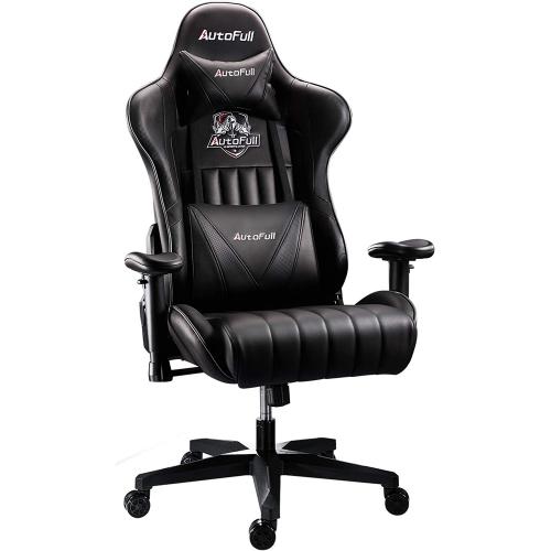 vip-urcdkey.com, AutoFull Gaming Chair Pure Black PU Leather Racing Style Computer Chair, E-Sports Swivel Chair, AF070DPU Standard Official AutoFull Gaming Chair Pure Black PU Leather Racing Style Computer Chair, E-Sports Swivel Chair, AF070DPU Standard
