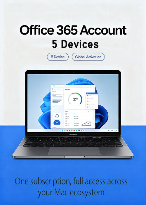 MS Office 365 Account Global 5 Devices, Vip-Urcdkey 