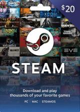 Official Steam Gift Card 20 USD