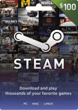 Official Steam Gift Card 100 USD