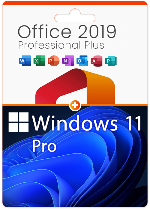 Windows 11 Pro OEM +Office 2019 Pro Plus CD Keys Pack