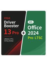 vip-urcdkey.com, IObit Driver Booster 13 Pro Lifetime 3 PCs CD Key Global+MS Office2024 Pro LTSC  Pack
