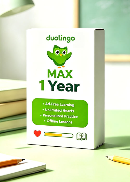 vip-urcdkey, Super Duolingo MAX 1 Year Subscription